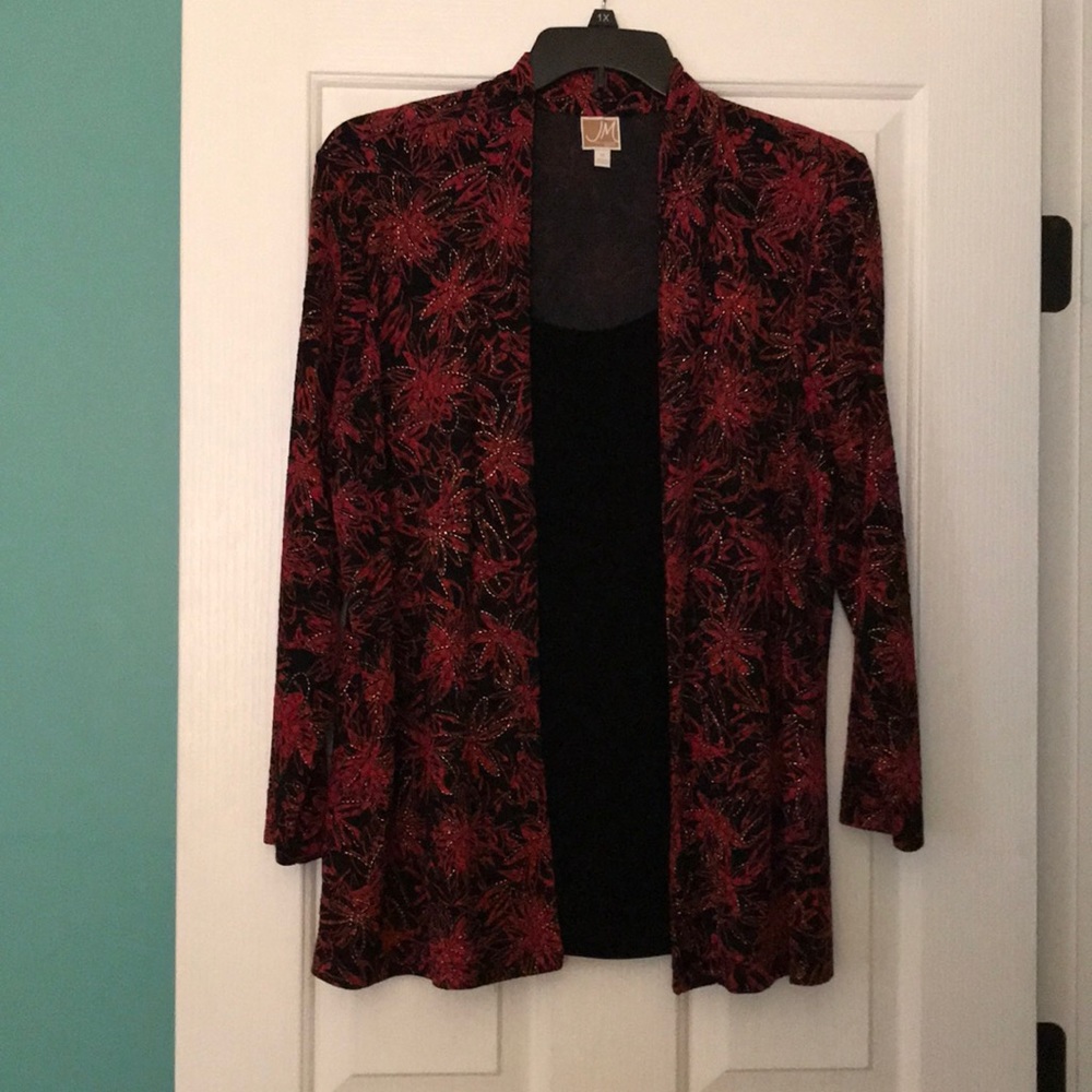 Long sleeve top with attached tank